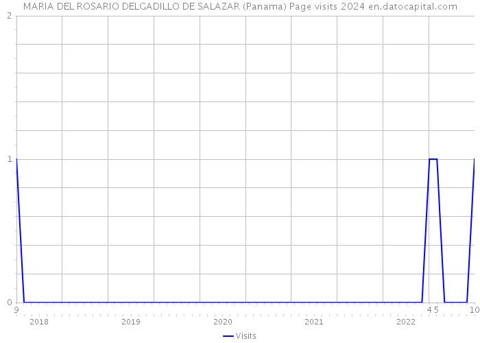 MARIA DEL ROSARIO DELGADILLO DE SALAZAR (Panama) Page visits 2024 