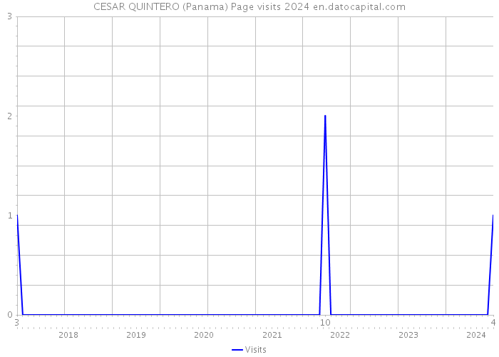 CESAR QUINTERO (Panama) Page visits 2024 