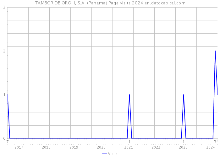 TAMBOR DE ORO II, S.A. (Panama) Page visits 2024 