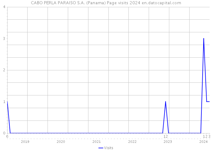 CABO PERLA PARAISO S.A. (Panama) Page visits 2024 