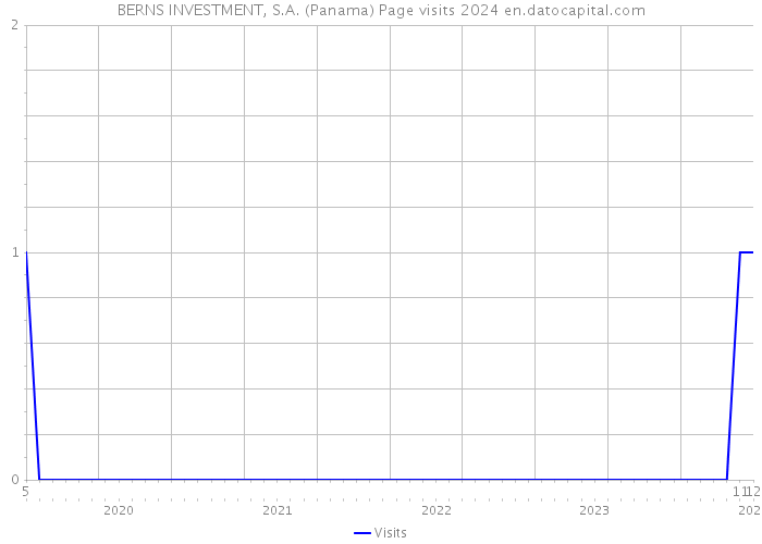 BERNS INVESTMENT, S.A. (Panama) Page visits 2024 