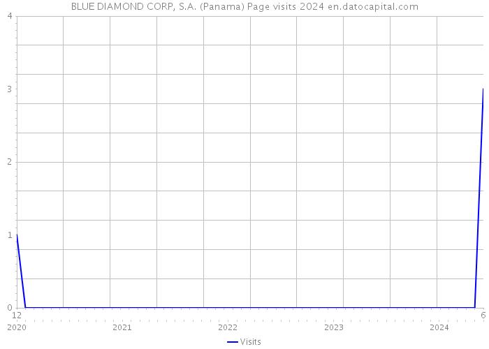BLUE DIAMOND CORP, S.A. (Panama) Page visits 2024 