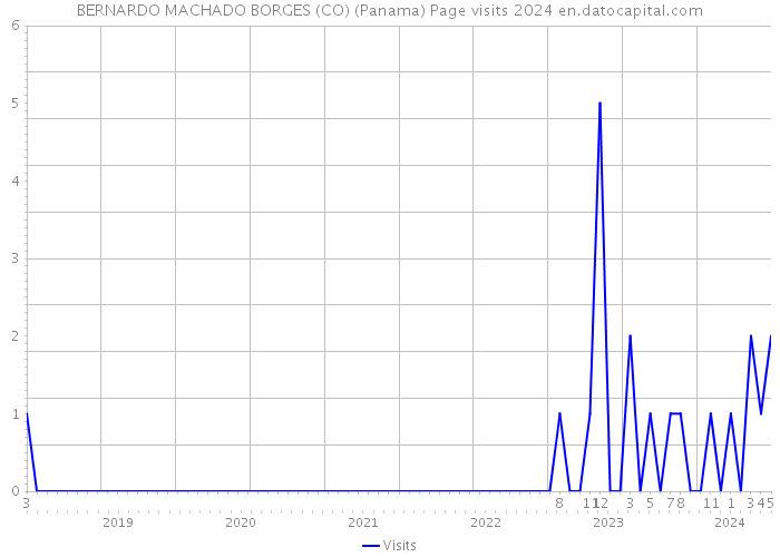 BERNARDO MACHADO BORGES (CO) (Panama) Page visits 2024 