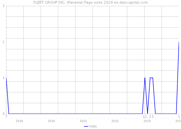 FLEET GROUP INC. (Panama) Page visits 2024 