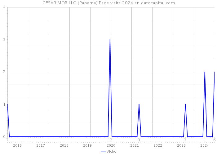 CESAR MORILLO (Panama) Page visits 2024 