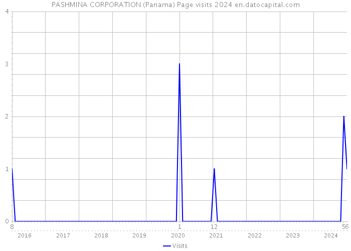 PASHMINA CORPORATION (Panama) Page visits 2024 