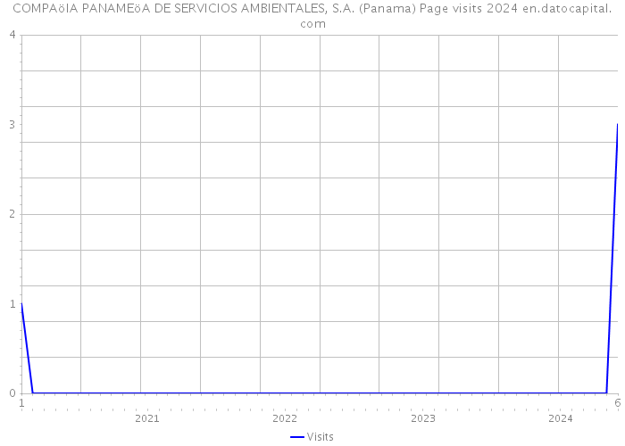 COMPAöIA PANAMEöA DE SERVICIOS AMBIENTALES, S.A. (Panama) Page visits 2024 