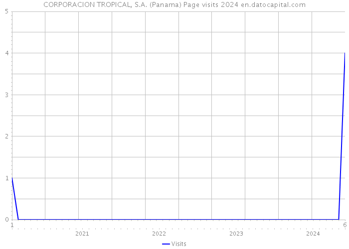 CORPORACION TROPICAL, S.A. (Panama) Page visits 2024 