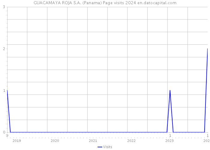 GUACAMAYA ROJA S.A. (Panama) Page visits 2024 