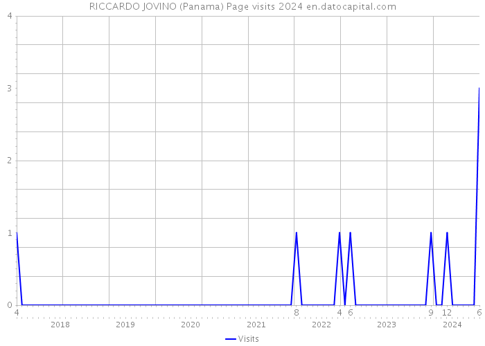 RICCARDO JOVINO (Panama) Page visits 2024 