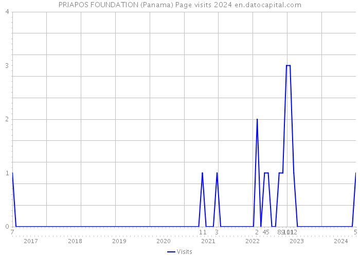 PRIAPOS FOUNDATION (Panama) Page visits 2024 