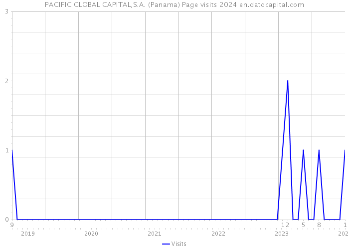 PACIFIC GLOBAL CAPITAL,S.A. (Panama) Page visits 2024 