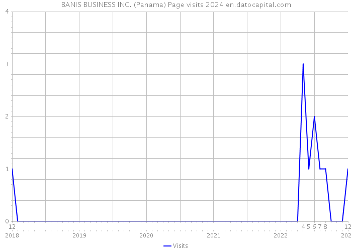 BANIS BUSINESS INC. (Panama) Page visits 2024 