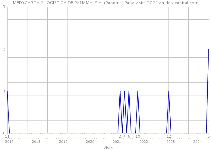 MEDYCARGA Y LOGISTICA DE PANAMA, S.A. (Panama) Page visits 2024 