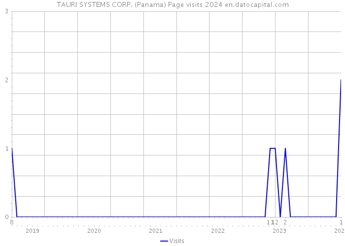 TAURI SYSTEMS CORP. (Panama) Page visits 2024 