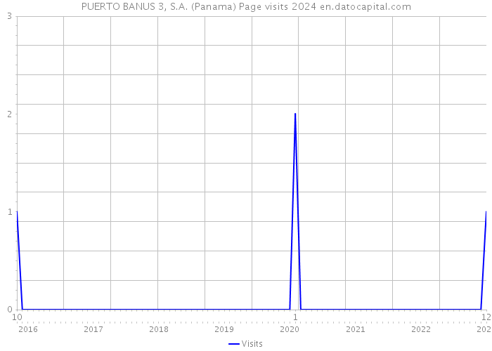 PUERTO BANUS 3, S.A. (Panama) Page visits 2024 
