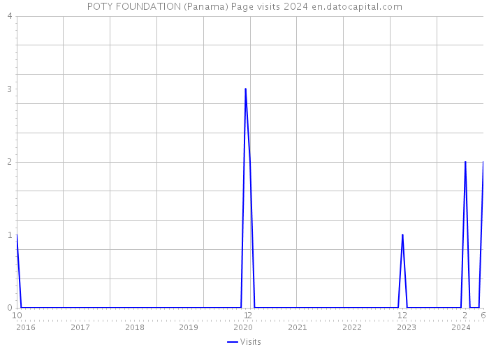 POTY FOUNDATION (Panama) Page visits 2024 
