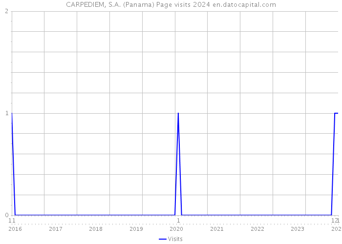 CARPEDIEM, S.A. (Panama) Page visits 2024 