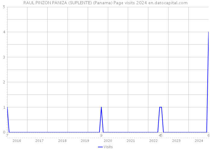 RAUL PINZON PANIZA (SUPLENTE) (Panama) Page visits 2024 