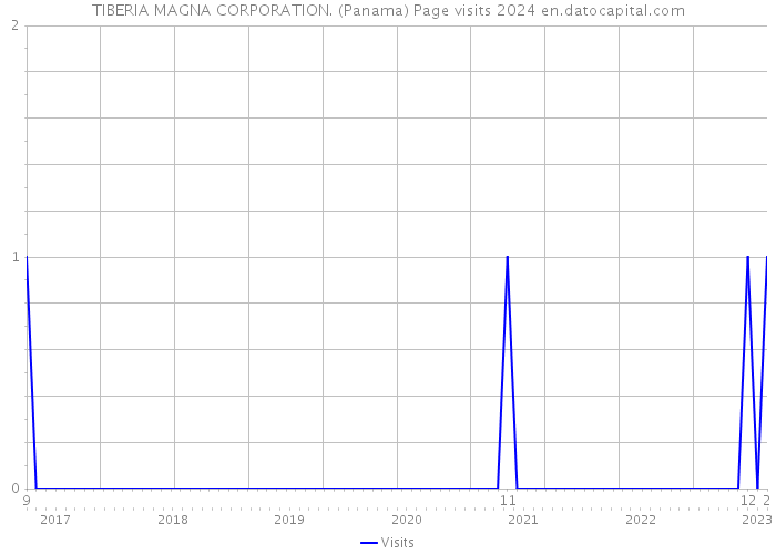 TIBERIA MAGNA CORPORATION. (Panama) Page visits 2024 