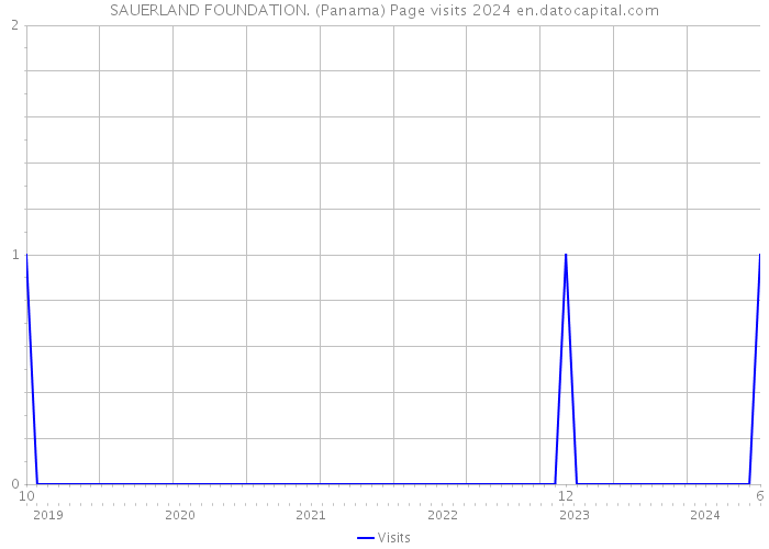 SAUERLAND FOUNDATION. (Panama) Page visits 2024 