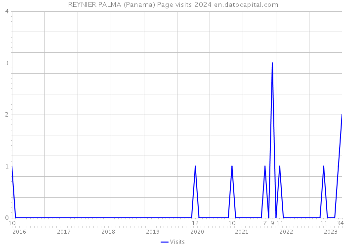REYNIER PALMA (Panama) Page visits 2024 