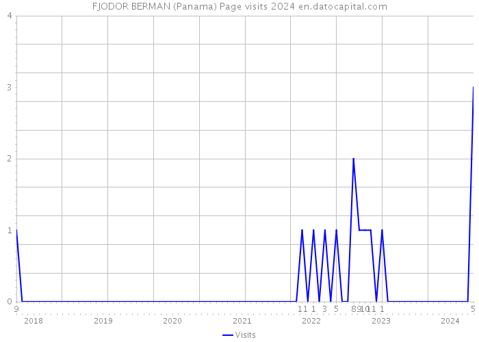 FJODOR BERMAN (Panama) Page visits 2024 