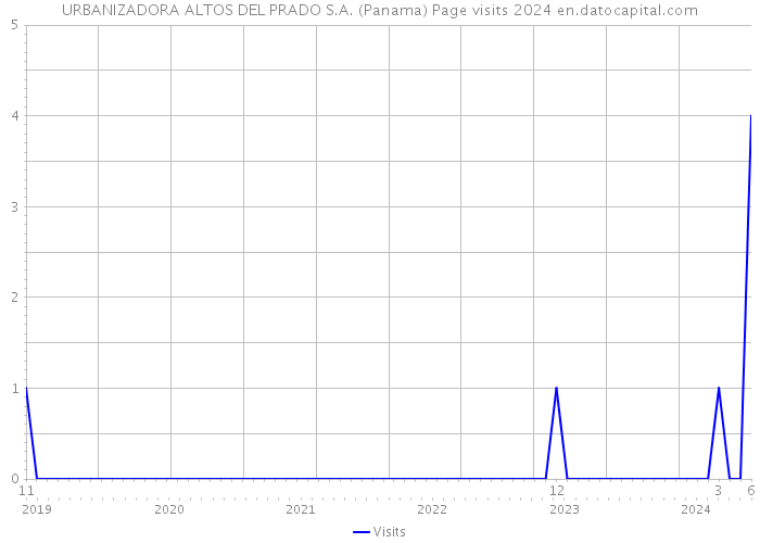 URBANIZADORA ALTOS DEL PRADO S.A. (Panama) Page visits 2024 