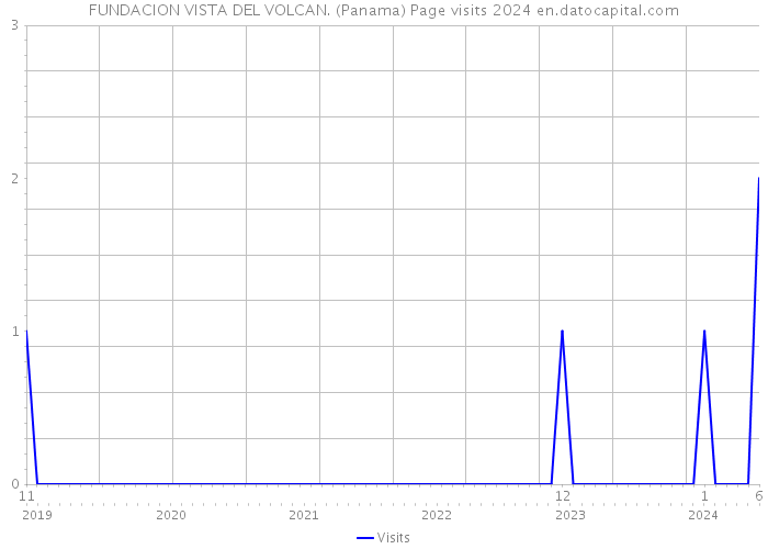 FUNDACION VISTA DEL VOLCAN. (Panama) Page visits 2024 