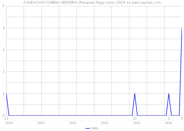 FUNDACION CHEMA HERRERA (Panama) Page visits 2024 