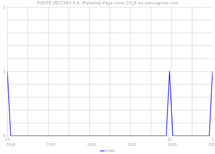 PONTE VECCHIO S.A. (Panama) Page visits 2024 