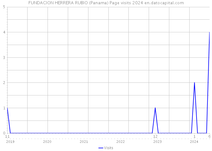 FUNDACION HERRERA RUBIO (Panama) Page visits 2024 