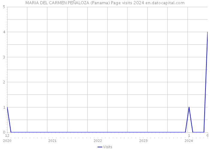 MARIA DEL CARMEN PEÑALOZA (Panama) Page visits 2024 