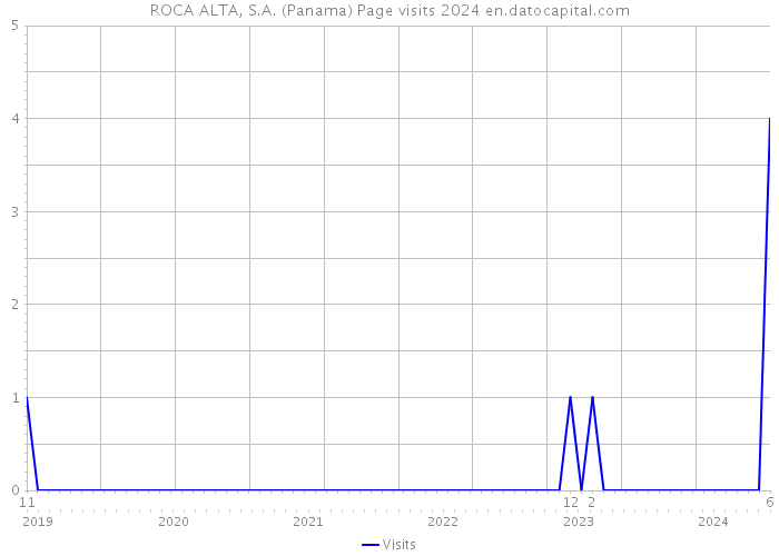 ROCA ALTA, S.A. (Panama) Page visits 2024 