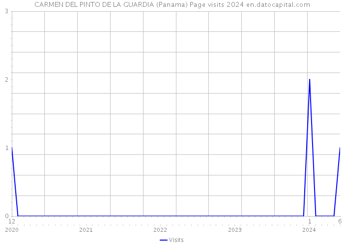 CARMEN DEL PINTO DE LA GUARDIA (Panama) Page visits 2024 