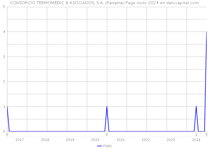 CONSORCIO TERMOMEDIC & ASOCIADOS, S.A. (Panama) Page visits 2024 