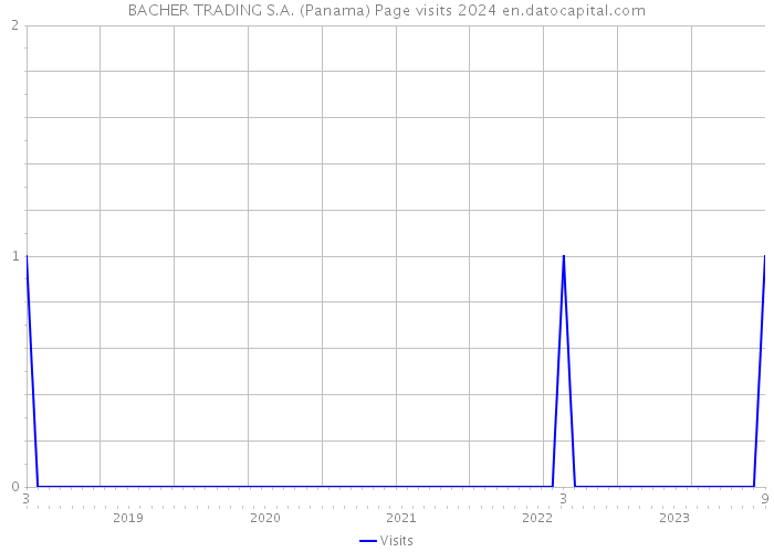 BACHER TRADING S.A. (Panama) Page visits 2024 