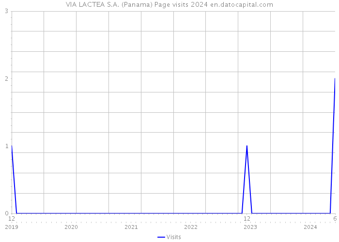 VIA LACTEA S.A. (Panama) Page visits 2024 