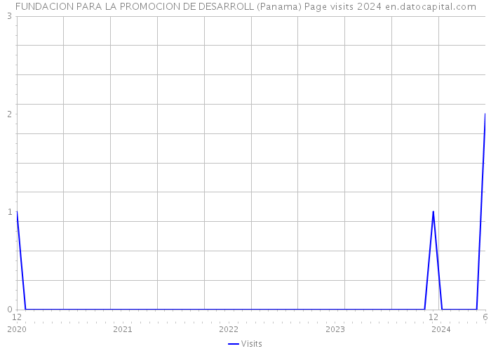 FUNDACION PARA LA PROMOCION DE DESARROLL (Panama) Page visits 2024 