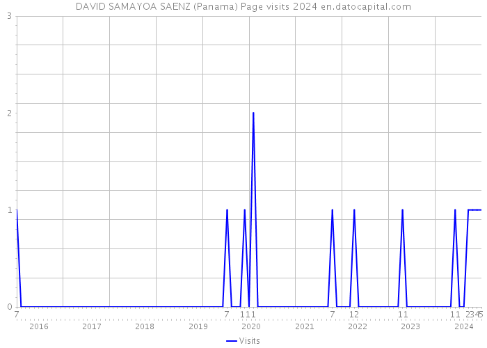 DAVID SAMAYOA SAENZ (Panama) Page visits 2024 
