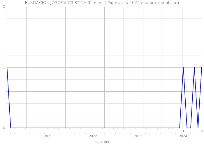 FUNDACION JORGE & CRISTINA (Panama) Page visits 2024 