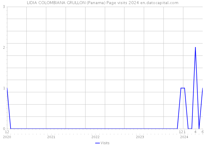 LIDIA COLOMBIANA GRULLON (Panama) Page visits 2024 