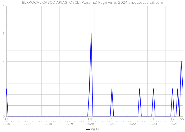 BERROCAL CASCO ARIAS JOYCE (Panama) Page visits 2024 
