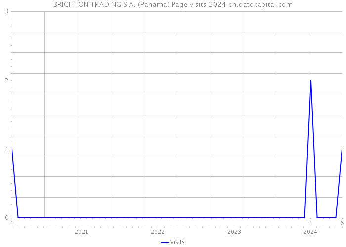 BRIGHTON TRADING S.A. (Panama) Page visits 2024 