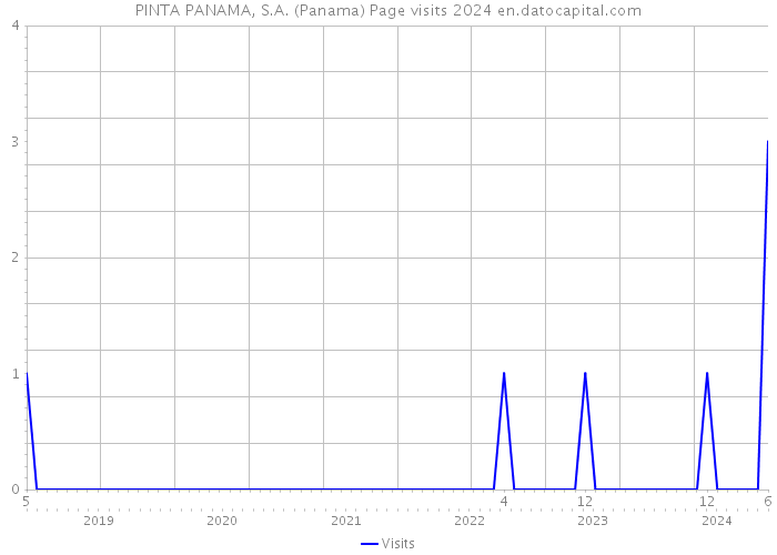 PINTA PANAMA, S.A. (Panama) Page visits 2024 