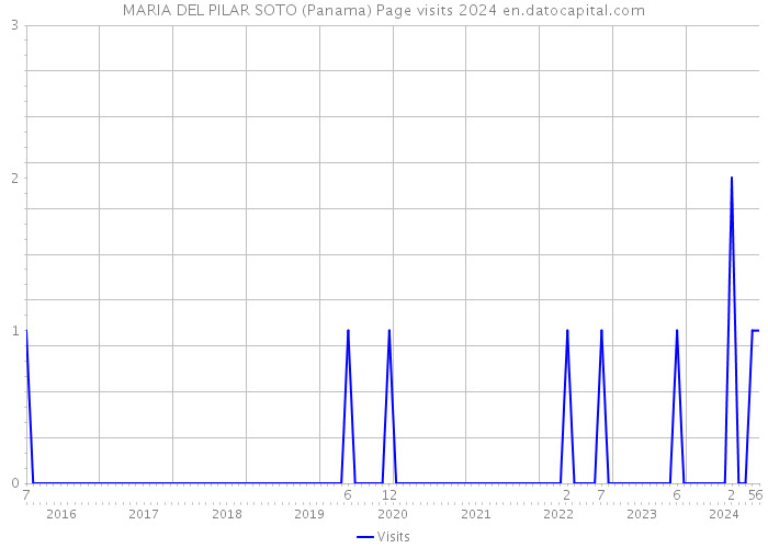 MARIA DEL PILAR SOTO (Panama) Page visits 2024 