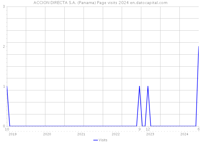 ACCION DIRECTA S.A. (Panama) Page visits 2024 