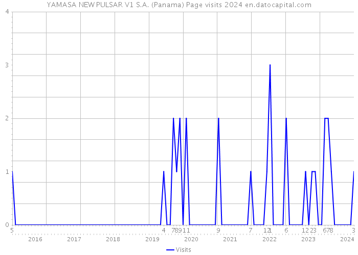 YAMASA NEW PULSAR V1 S.A. (Panama) Page visits 2024 