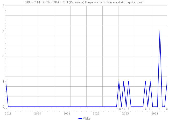 GRUPO MT CORPORATION (Panama) Page visits 2024 