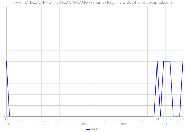 YARITZA DEL CARMEN FLORES CARCAMO (Panama) Page visits 2024 